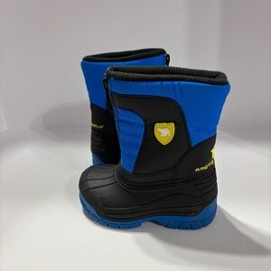 Toddler Blue and Black Winter Boots